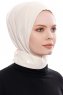 Narin - Light Beige Practical One Piece Crepe Hijab