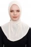 Narin - Light Beige Practical One Piece Crepe Hijab