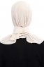 Narin - Light Beige Practical One Piece Crepe Hijab