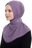 Narin - Plum Practical One Piece Crepe Hijab