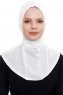 Narin - White Practical One Piece Crepe Hijab
