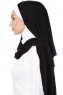 Naz - Black & White Practical One Piece Hijab - Ecardin