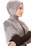 Necla - Grey Two Colored Hijab - Özsoy