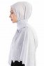 Özlem Grå Hijab Sjal Madame Polo 130006-3