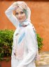 Pariza - Pink Leaf Patterned Hijab