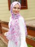 Pariza - Dark Pink Patterned Hijab