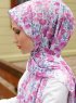 Pariza - Dark Pink Patterned Hijab