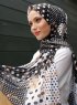 Pariza - Black Patterned Hijab