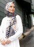 Pariza - Black Patterned Hijab