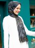 Pariza - Black Circle Patterned Hijab
