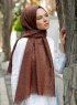 Pareesa - Brown Patterned Hijab - Sal Evi