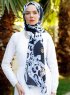 Peridot - Grey Patterned Hijab - Sal Evi