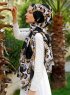 Peridot - Black Patterned Hijab - Sal Evi