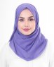 Purple Opulence Lila Bomull Voile Hijab 5TA91a
