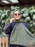 Qiana - Dark Green Patterned Cotton Hijab