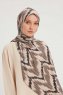 Tansu - Light Brown Patterned Hijab