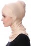 Safiye - Beige Ninja Underscarf - Ecardin