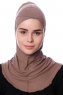 Safiye - Dark Taupe Ninja Underscarf - Ecardin
