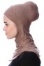 Safiye - Dark Taupe Ninja Underscarf - Ecardin