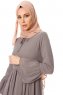 Samiya - Grey Chiffon Dress - Burun