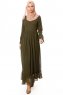 Samiya - Khaki Chiffon Dress - Burun