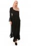 Samiya - Black Chiffon Dress - Burun