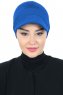 Sandra - Blue Cotton Turban - Ayse Turban