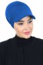 Sandra - Blue Cotton Turban - Ayse Turban