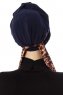 Sanem - Navy Blue Turban