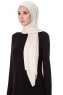 Seda - Beige Jersey Hijab - Ecardin