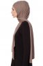 Seda - Dark Taupe Jersey Hijab - Ecardin