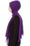 Selma - Deep Violet Plain Color Hijab - Gülsoy