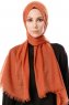 Selma - Cinnamon Plain Color Hijab - Gülsoy