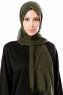Selma - Khaki Plain Color Hijab - Gülsoy