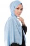 Selma - Light Blue Plain Color Hijab - Gülsoy