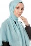 Selma - Mint Plain Color Hijab - Gülsoy
