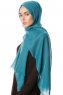 Selma - Petrol Green Plain Color Hijab - Gülsoy