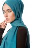 Selma - Petrol Green Plain Color Hijab - Gülsoy