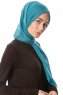 Selma - Petrol Green Plain Color Hijab - Gülsoy