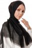 Selma - Black Plain Color Hijab - Gülsoy