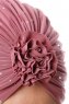 Shereen - Dark Pink Crepe Chiffon Turban - Sehr-i Sal