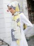 Yumna - Yellow Patterned Hijab