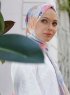 Yumna - Dark Pink Patterned Hijab