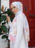 Yumna - Dark Pink Patterned Hijab