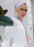Yumna - Dark Pink Patterned Hijab
