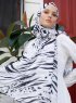 Yumna - Black Patterned Hijab