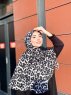 Soda - Black Patterned Cotton Hijab - Mirach