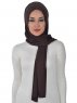 Sofia - Brown Practical Cotton Hijab