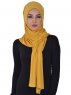 Sofia - Mustard Practical Cotton Hijab