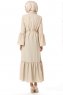 Soraya - Beige Abaya - Miss Cazibe
